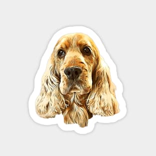 Gold Cocker Spaniel Sticker